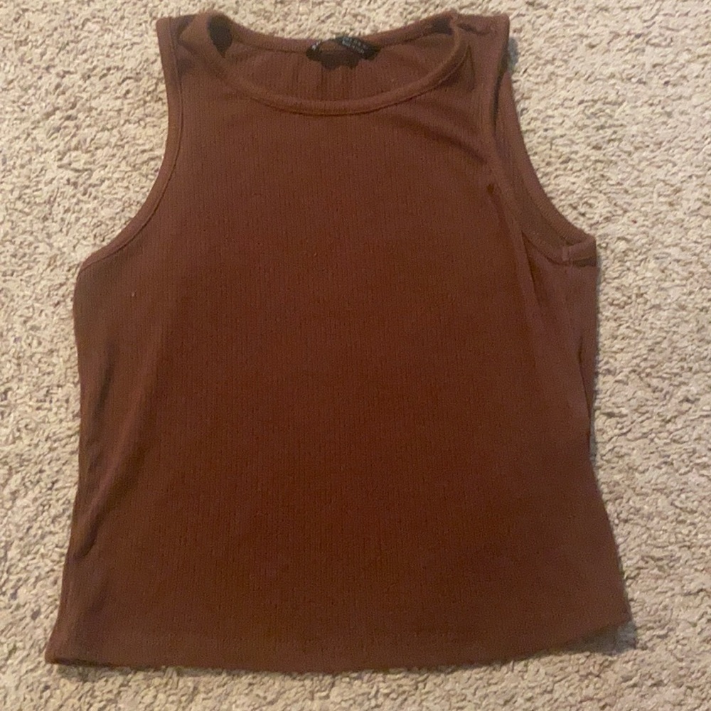 Y2K brown tank top